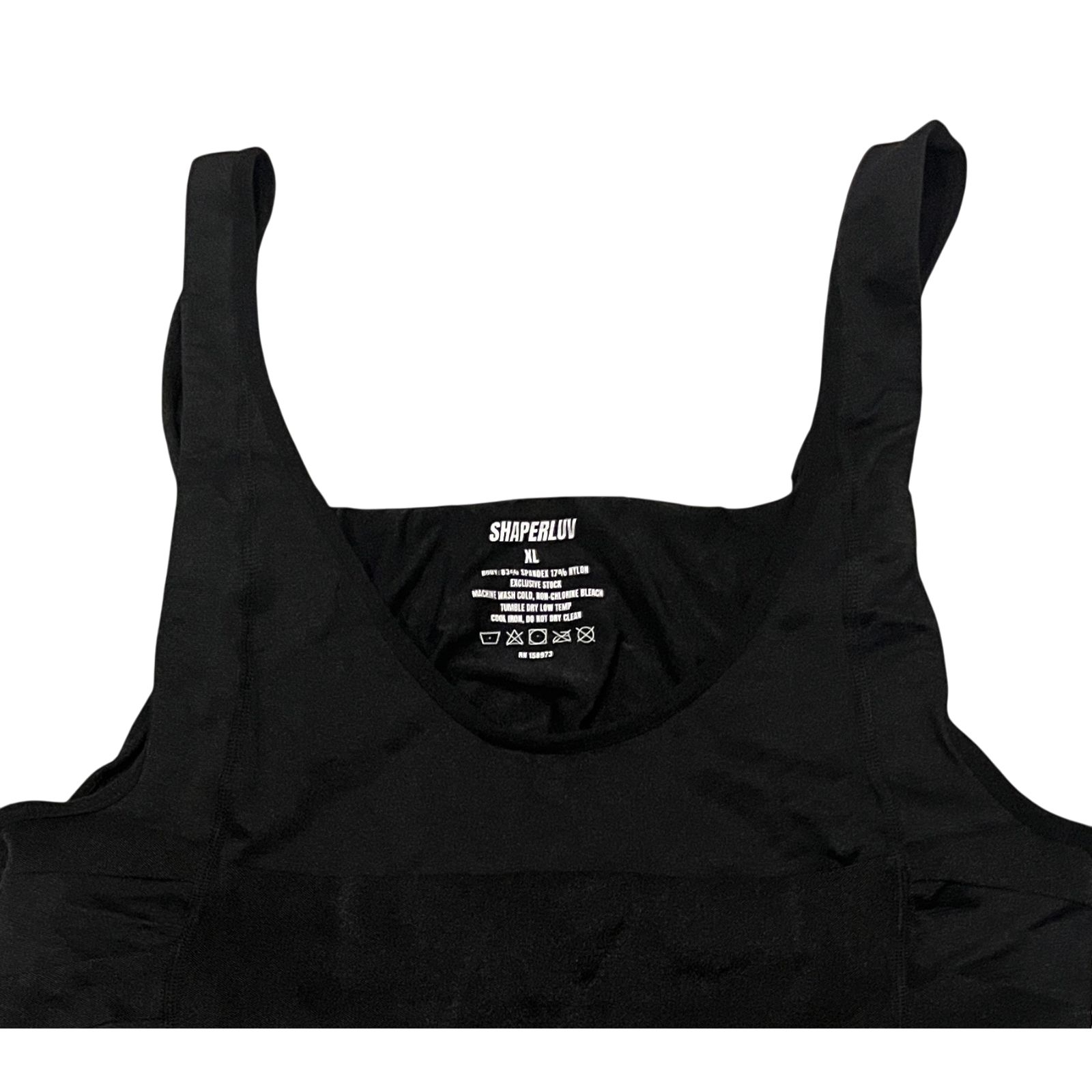 Men's Shaperluv Slimming Body Shaper Compression Tank Top Undershirt Black Sz Xl — image 2 of 3